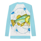 Small Mouth Bass Men's Fishing Rash Guard