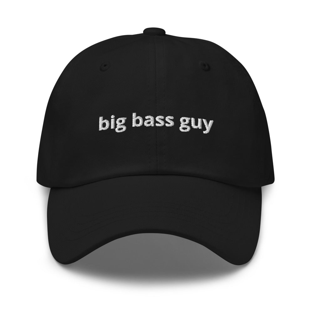 Big Bass Guy Dad Hat Black