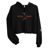 Women’s Big Striped Bass Girl™ Hoodie Crop With Fishbone Skeleton Sleeve Detail