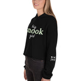 Women’s Big Snook Girl™  Hoodie Crop With Fishbone Skeleton Sleeve Detail