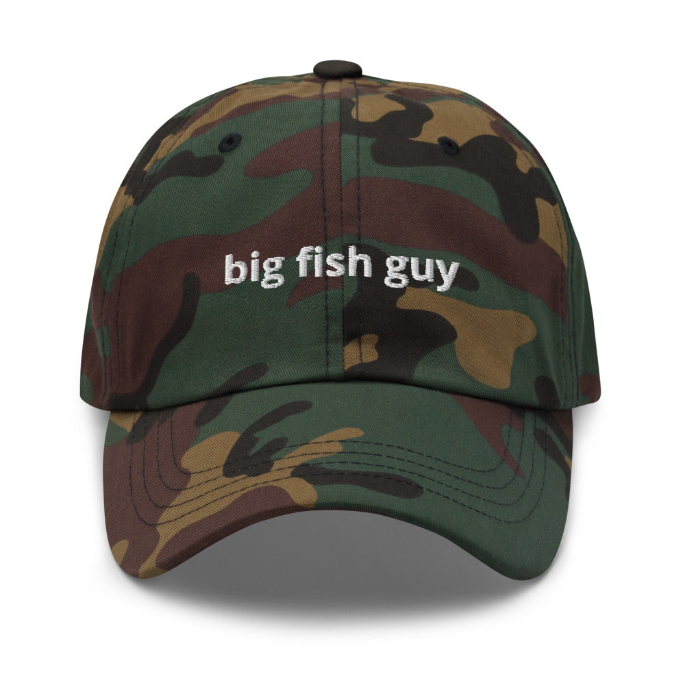 Big Fish Guy Original Dad Hat Green Camo