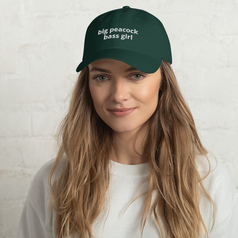 Big Peacock Bass Girl™ Dad Hat