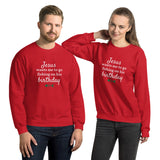 Jesus Wants Me To Go Fishing On His Birthday™ Ugly Christmas Sweater (Unisex)