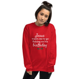 Jesus Wants Me To Go Fishing On His Birthday™ Ugly Christmas Sweater (Unisex)