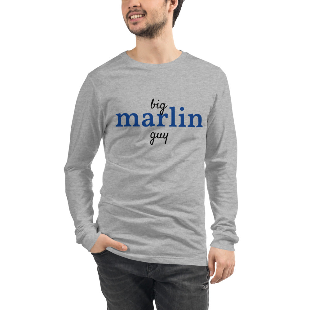 Men's Big Marlin Guy Long Sleeve T-Shirt Athletic Heather / M