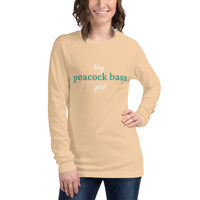 Women's Big Peacock Bass Girl™ Long Sleeve T-Shirt