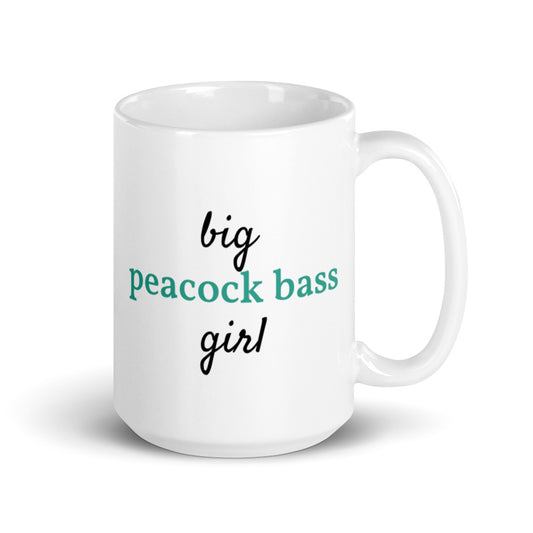 Big Peacock Bass Girl™ Coffee Mug