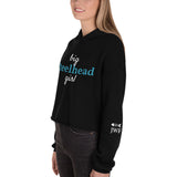 Women’s Big Steelhead Girl™  Hoodie Crop With Fishbone Skeleton Sleeve Detail