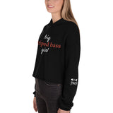 Women’s Big Striped Bass Girl™ Hoodie Crop With Fishbone Skeleton Sleeve Detail