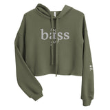 Women’s Big Bass Girl™  Hoodie Crop With Fishbone Skeleton Sleeve Detail