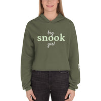 Women’s Big Snook Girl™  Hoodie Crop With Fishbone Skeleton Sleeve Detail