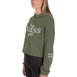 Women’s Big Bass Girl™  Hoodie Crop With Fishbone Skeleton Sleeve Detail