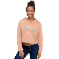 Women’s Big Bass Girl™  Hoodie Crop With Fishbone Skeleton Sleeve Detail