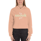 Women’s Big Snook Girl™  Hoodie Crop With Fishbone Skeleton Sleeve Detail