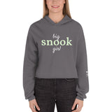 Women’s Big Snook Girl™  Hoodie Crop With Fishbone Skeleton Sleeve Detail