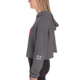 Women’s Big Fish Girl™  Hoodie Crop With Fishbone Skeleton Sleeve Detail