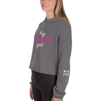 Women’s Big Fish Girl™  Hoodie Crop With Fishbone Skeleton Sleeve Detail