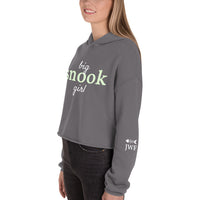 Women’s Big Snook Girl™  Hoodie Crop With Fishbone Skeleton Sleeve Detail